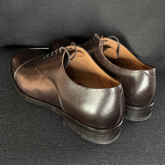 Brooks Brothers Men's "Carnegie" Dark Brown Lace Up Oxford Dress Shoes Size:12 - Picture 3 of 13